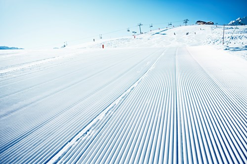 the best pistes in courchevel-freshly groomed piste