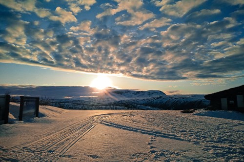 Mountain sunset in Geilo, Norway