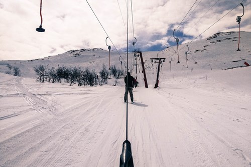 Ski in Norway, Hemsedal drag lift